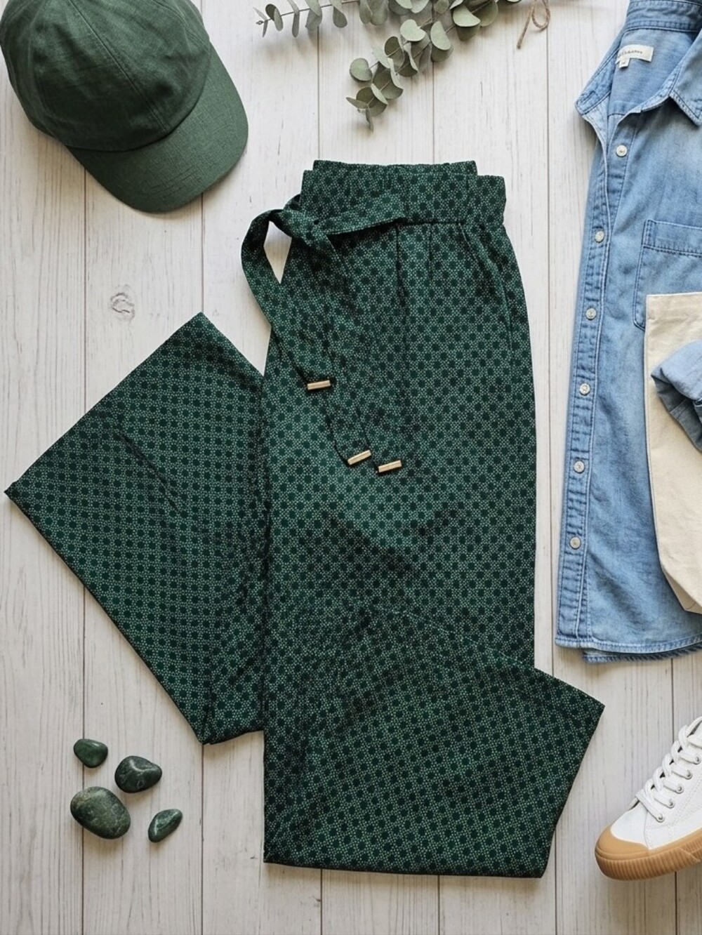 Michael Kors Green Career Capris